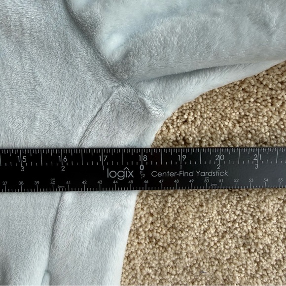Athleta Girl Hoodie M 8-10 Light Blue Fleece Pullover Thumbholes Cozy Soft - Picture 6 of 6